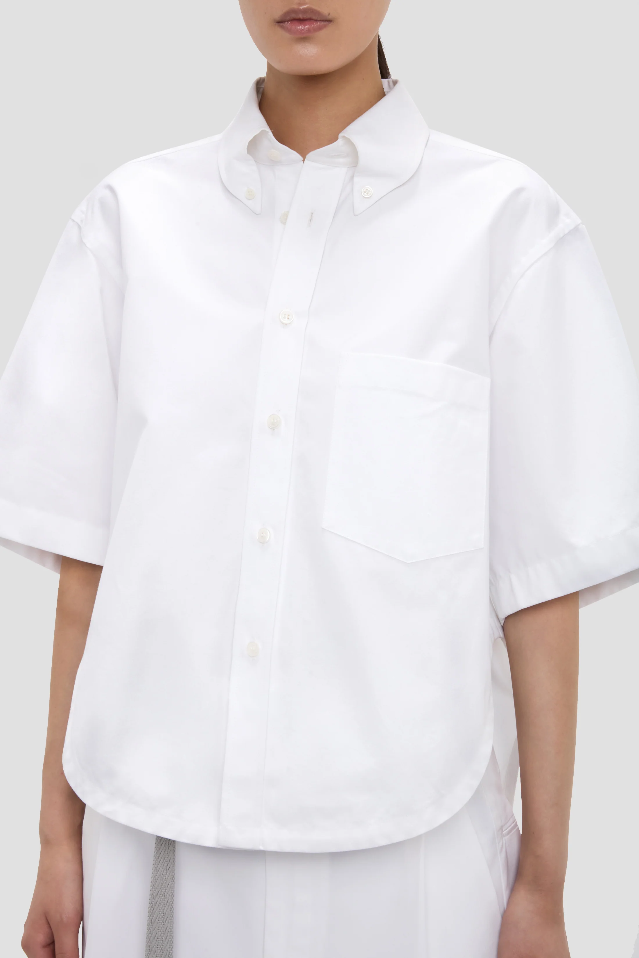 Trapeze Shirt In Optic White - Image 3
