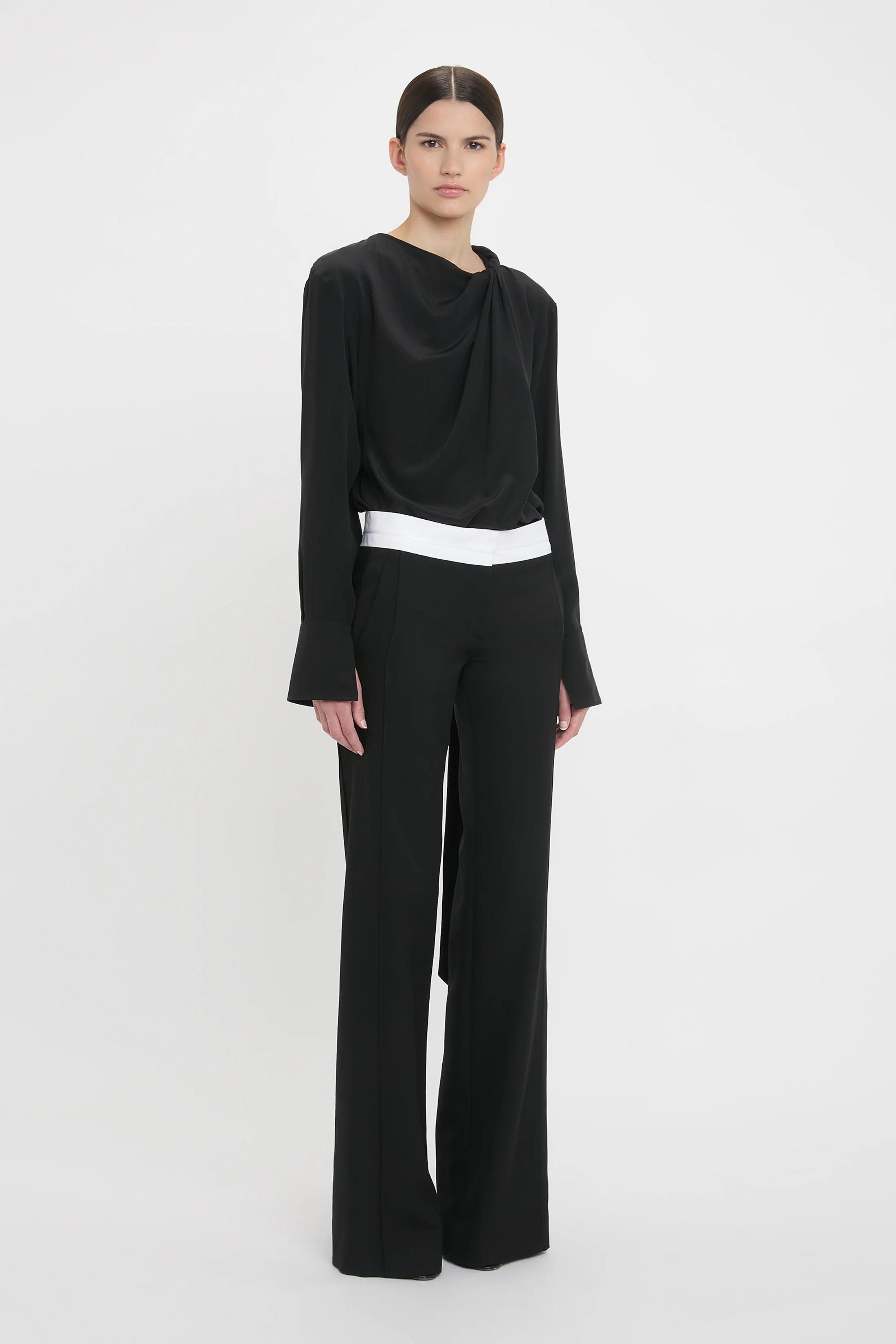 Side Panel Trouser In Black - Image 2