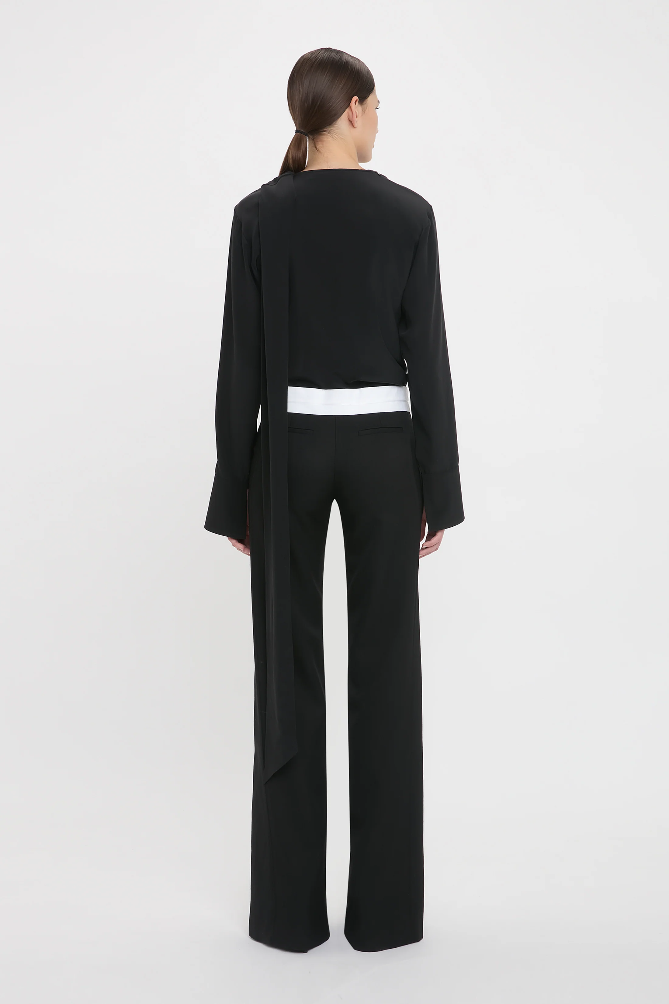 Side Panel Trouser In Black - Image 3