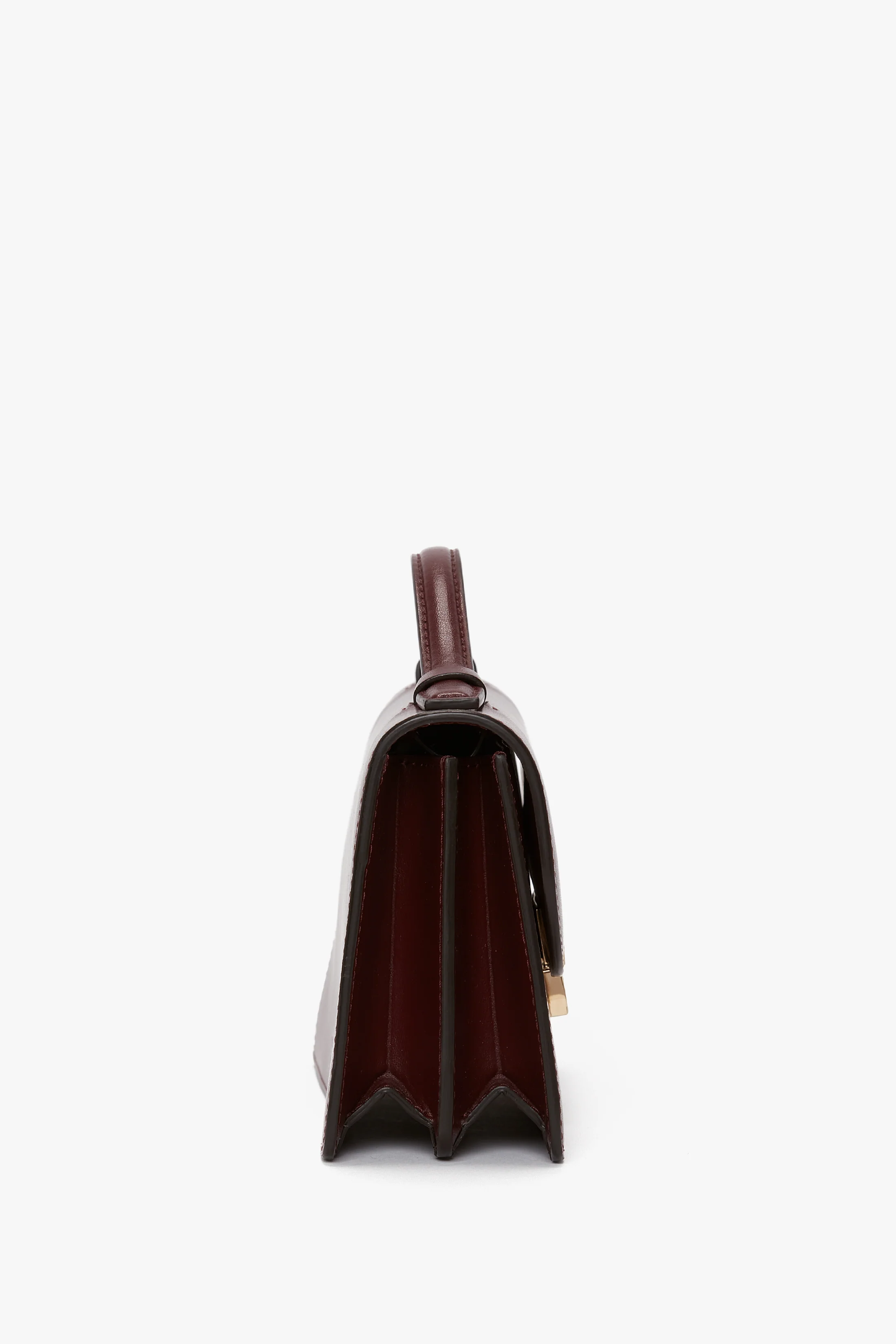Dorian Bag Small In Burgundy Leather - Image 3