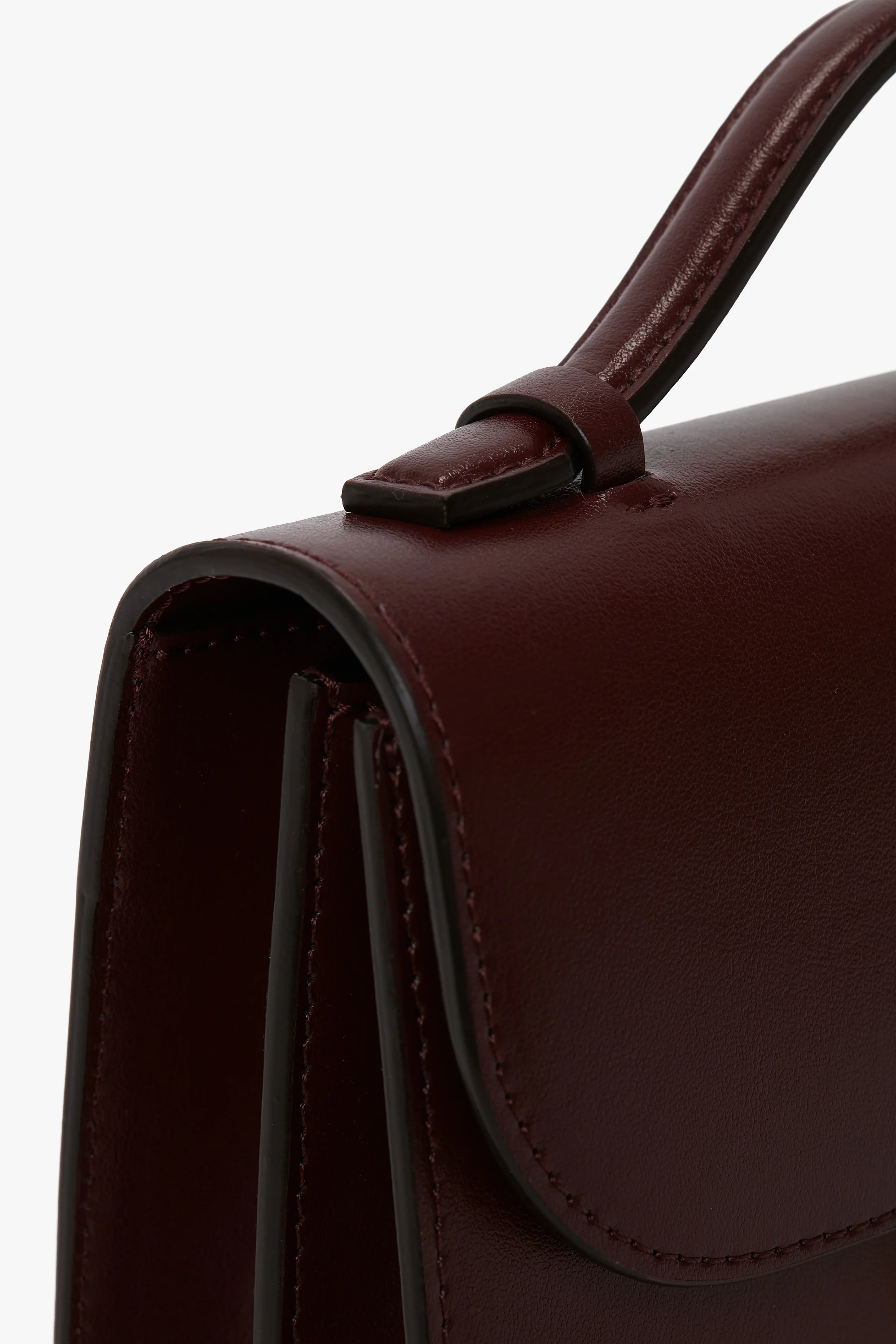 Dorian Bag Small In Burgundy Leather - Image 5
