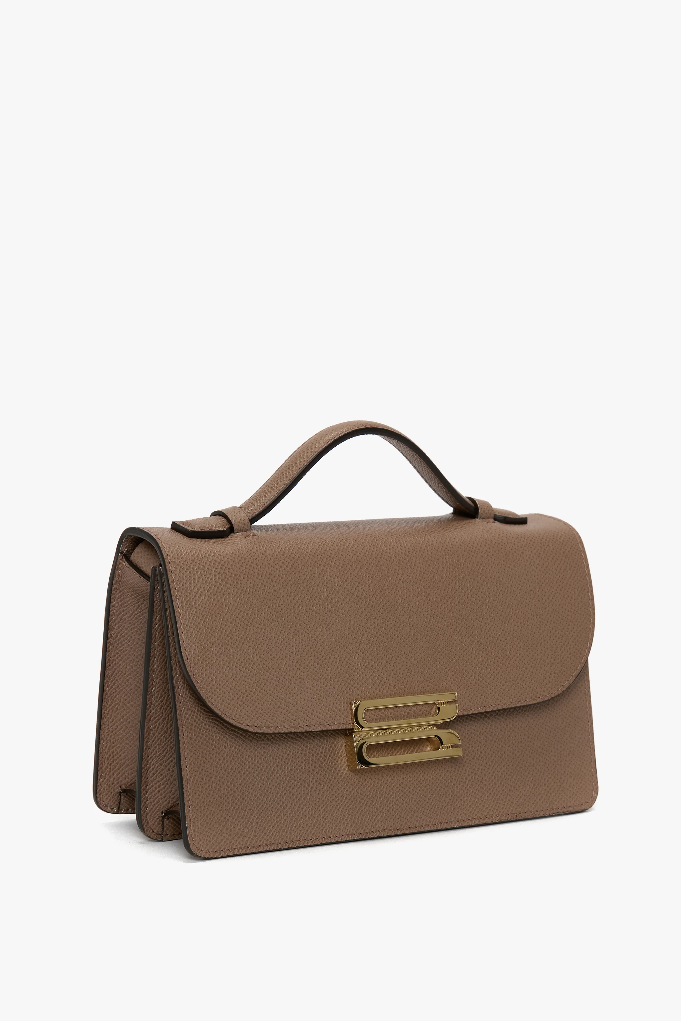 Dorian Bag Small In Dove Grey Leather - Image 2