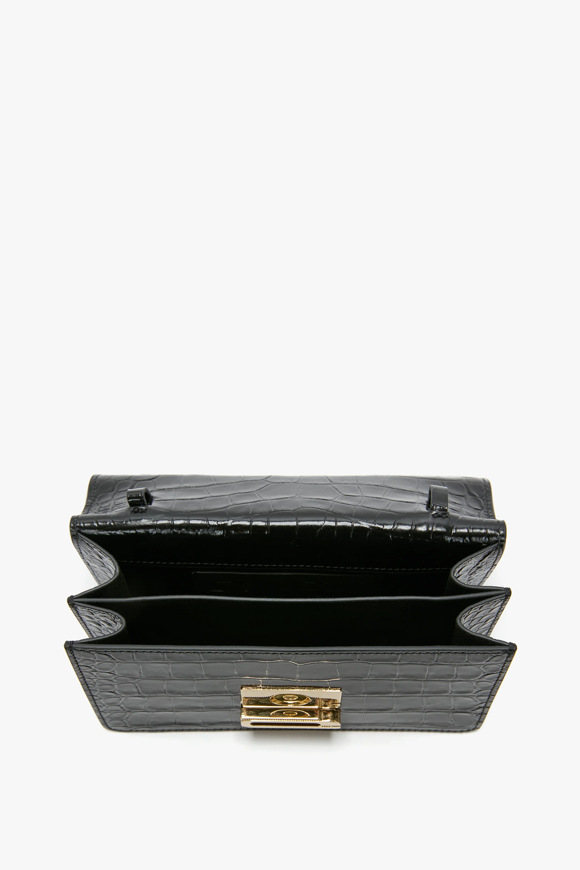 Dorian Bag Small In Embossed Black Leather - Image 5