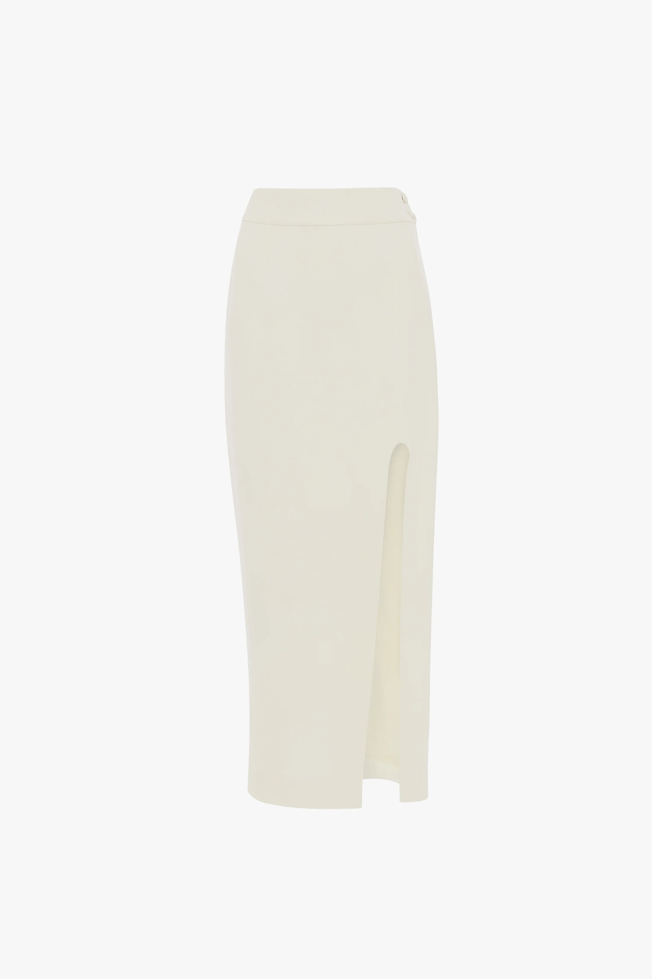 Split Skirt In Ivory - Image 5