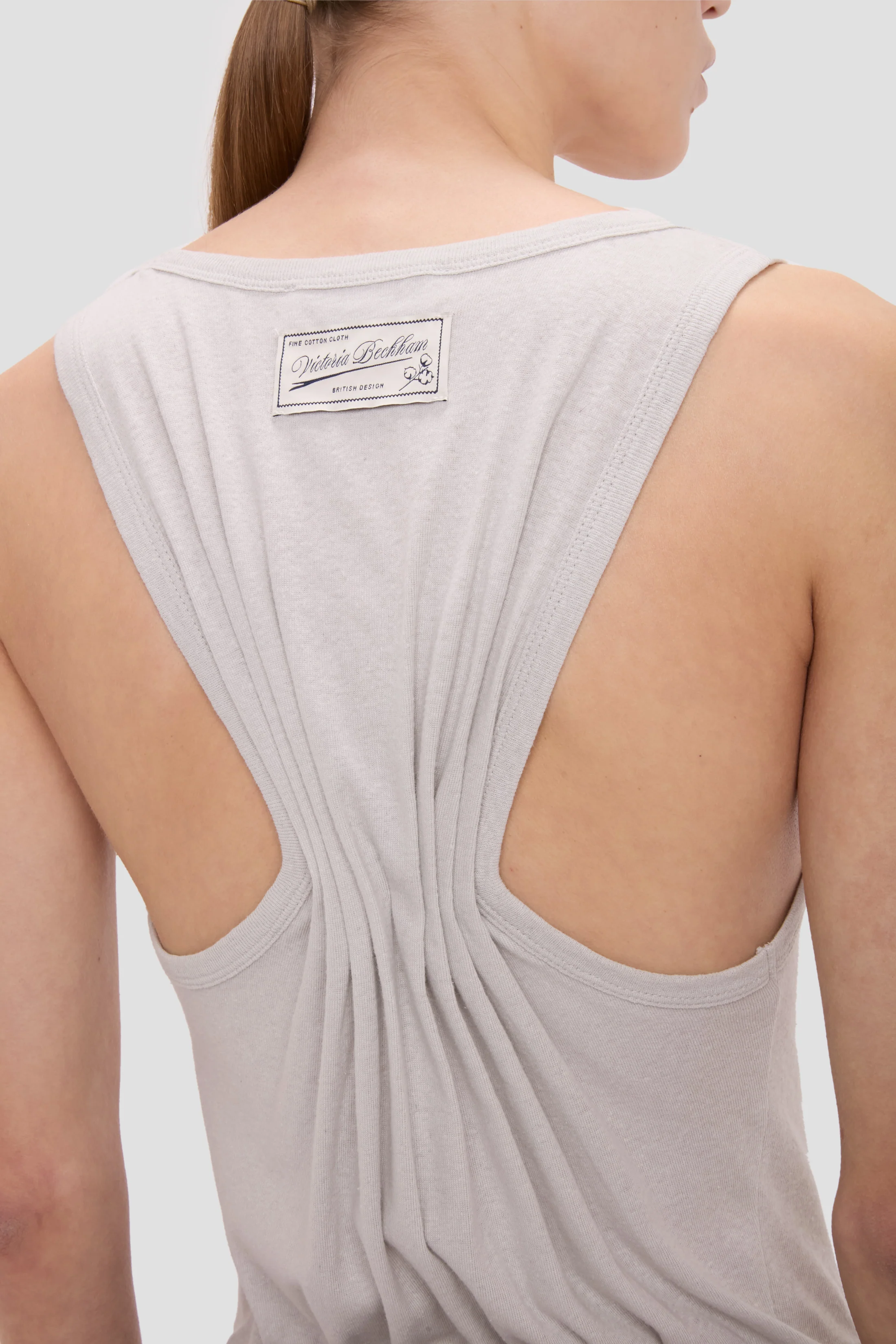 Split Tank Top In Magnesium - Image 3