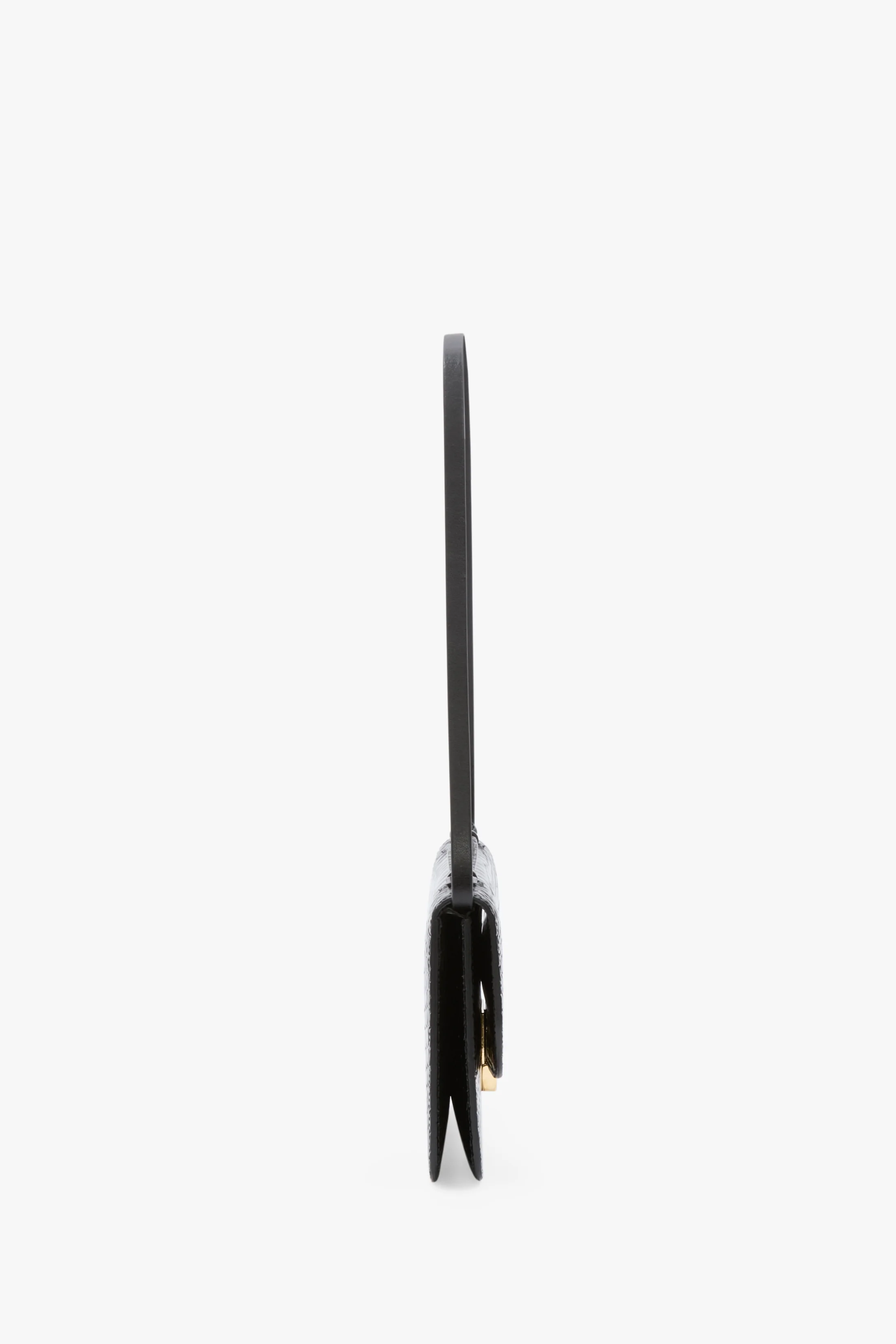 Dorian Pochette In Embossed Black Leather - Image 3