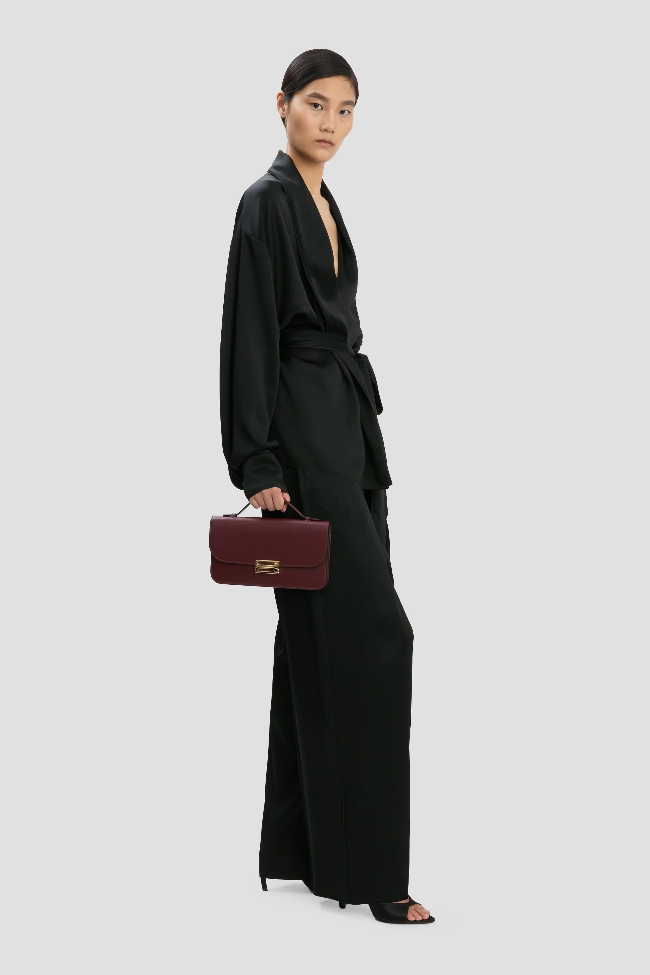 Dorian Pochette In Burgundy Leather - Image 2