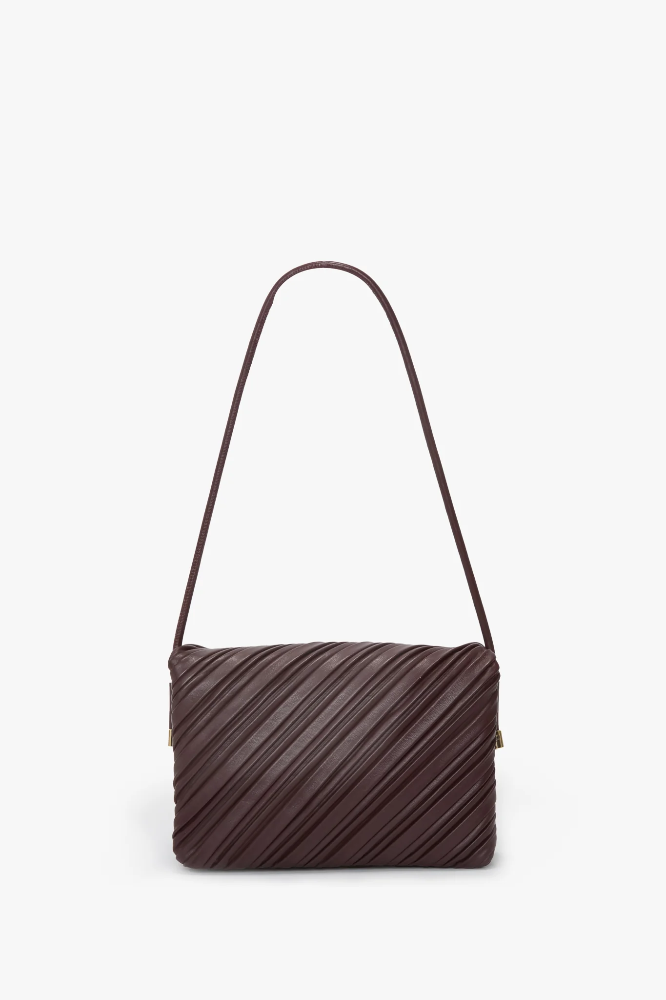 Soft Dorian Bag In Burgundy Pleated Leather - Image 7