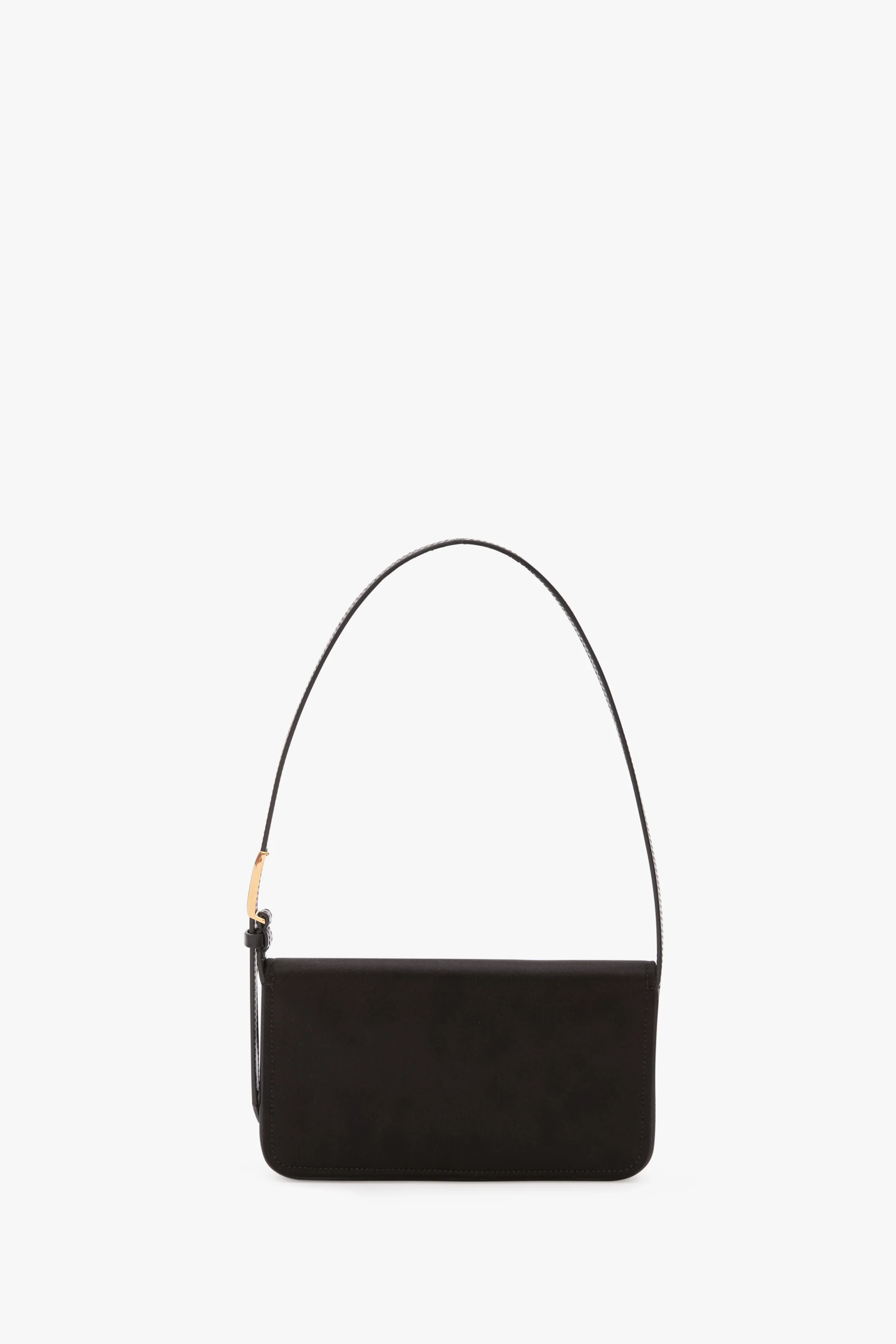 Dorian Pocket Bag In Black Satin - Image 5
