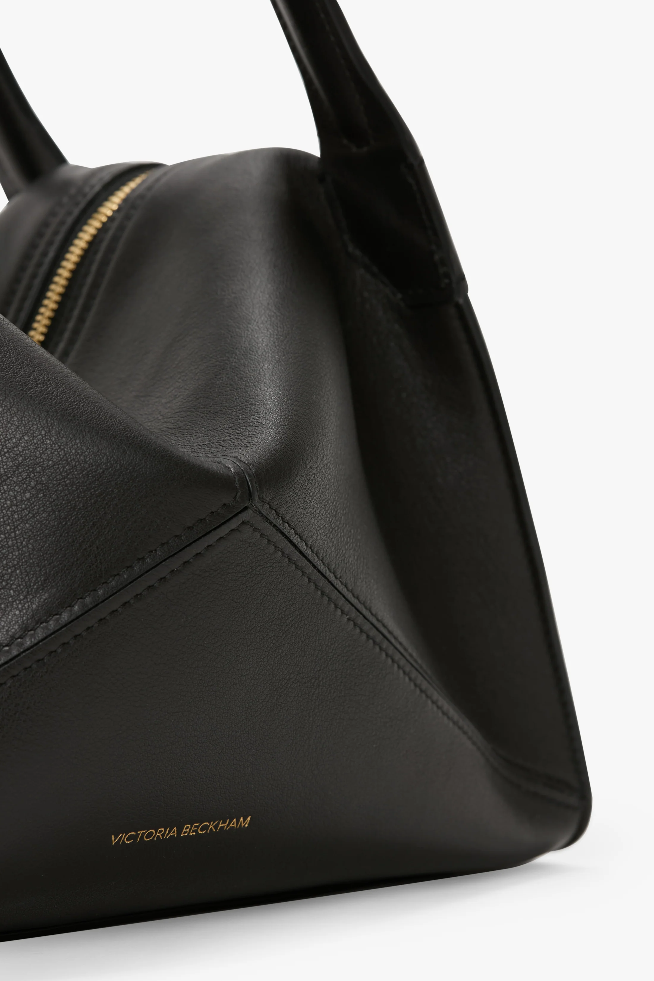 Victoria Plié Bag In Black Leather - Image 3