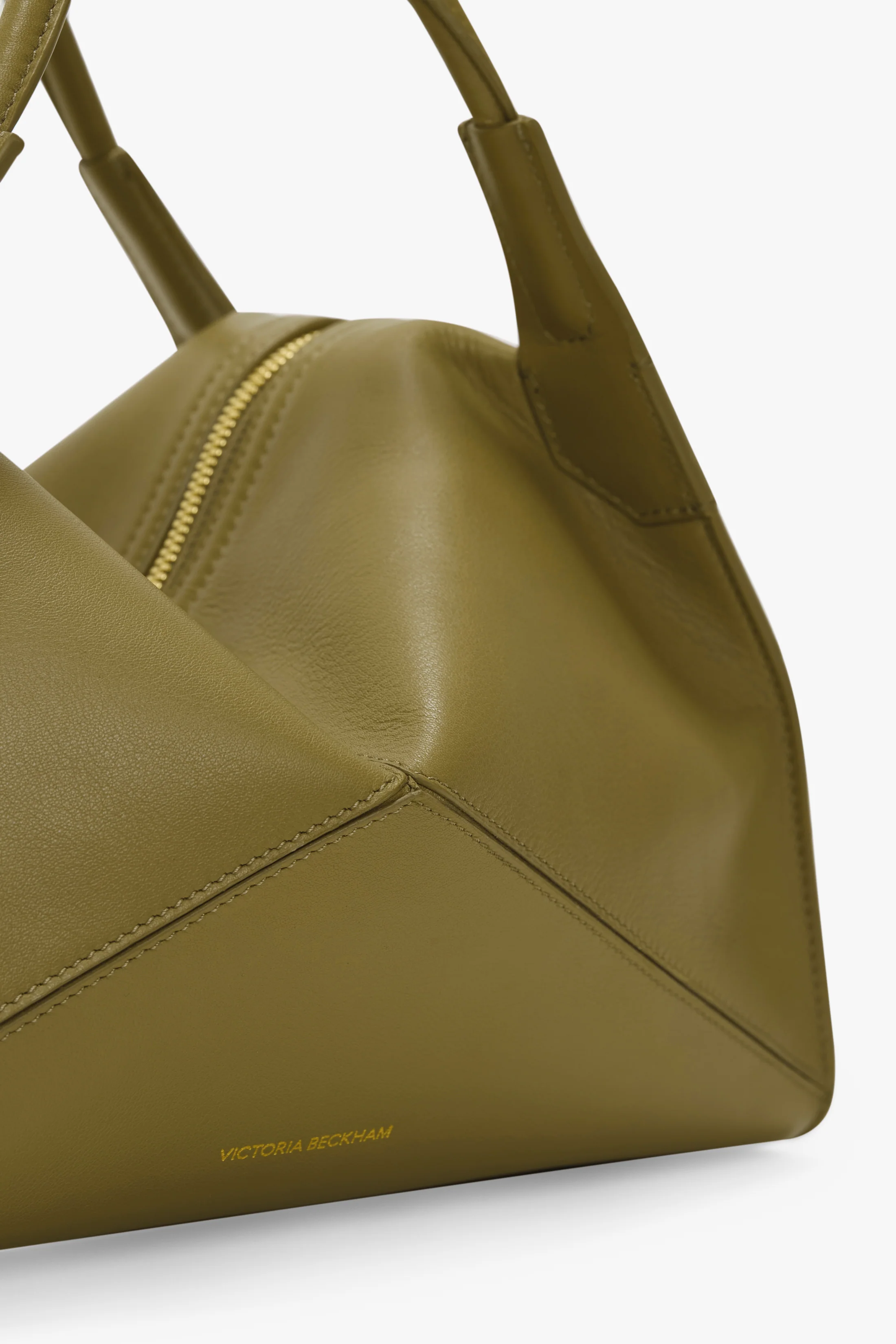 Victoria Plié Bag In Cactus Green Leather - Image 3