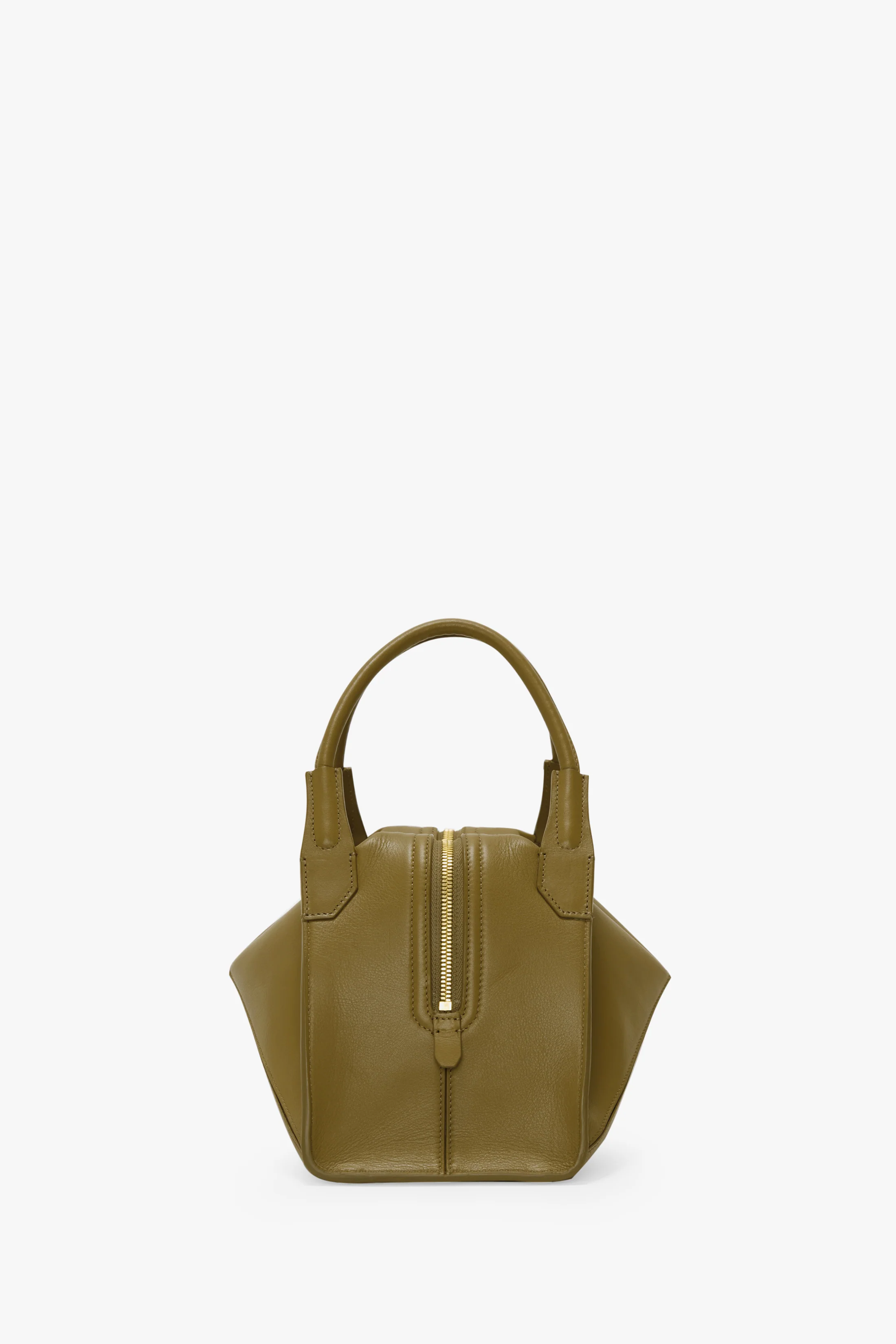 Victoria Plié Bag In Cactus Green Leather - Image 5
