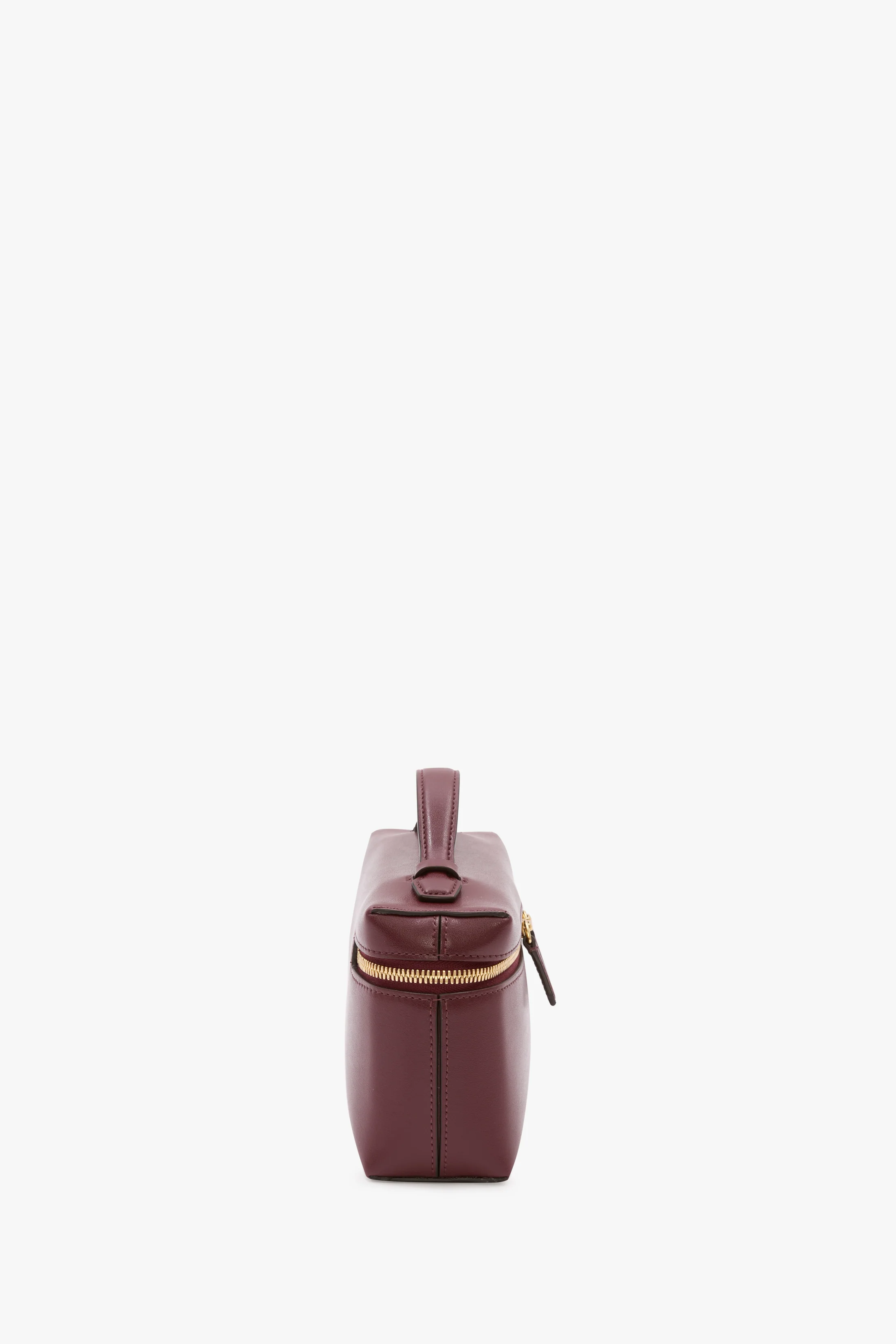 Vanity Crossbody In Burgundy Leather - Image 3