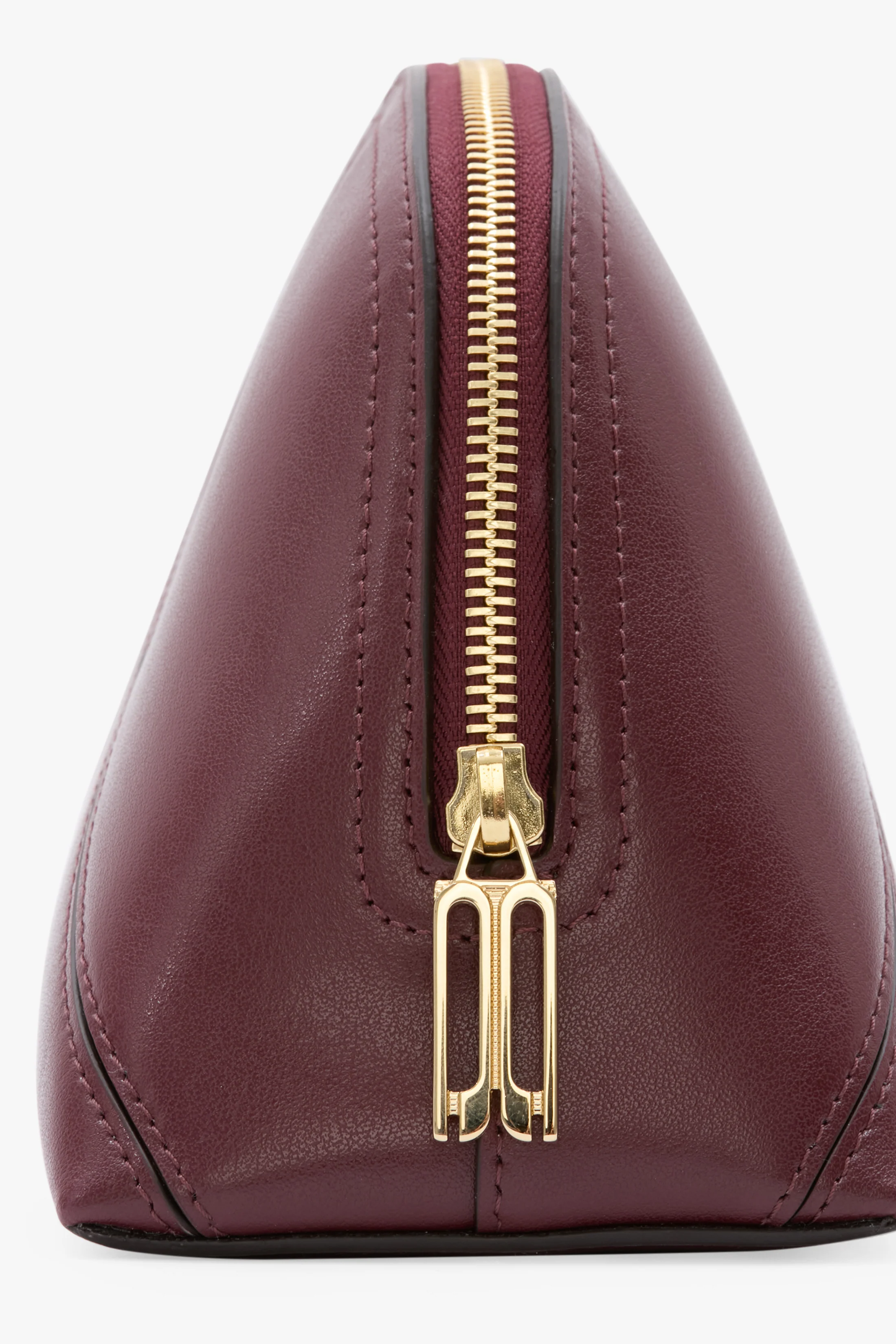 Victoria Large Travel Pouch In Burgundy Leather - Image 5