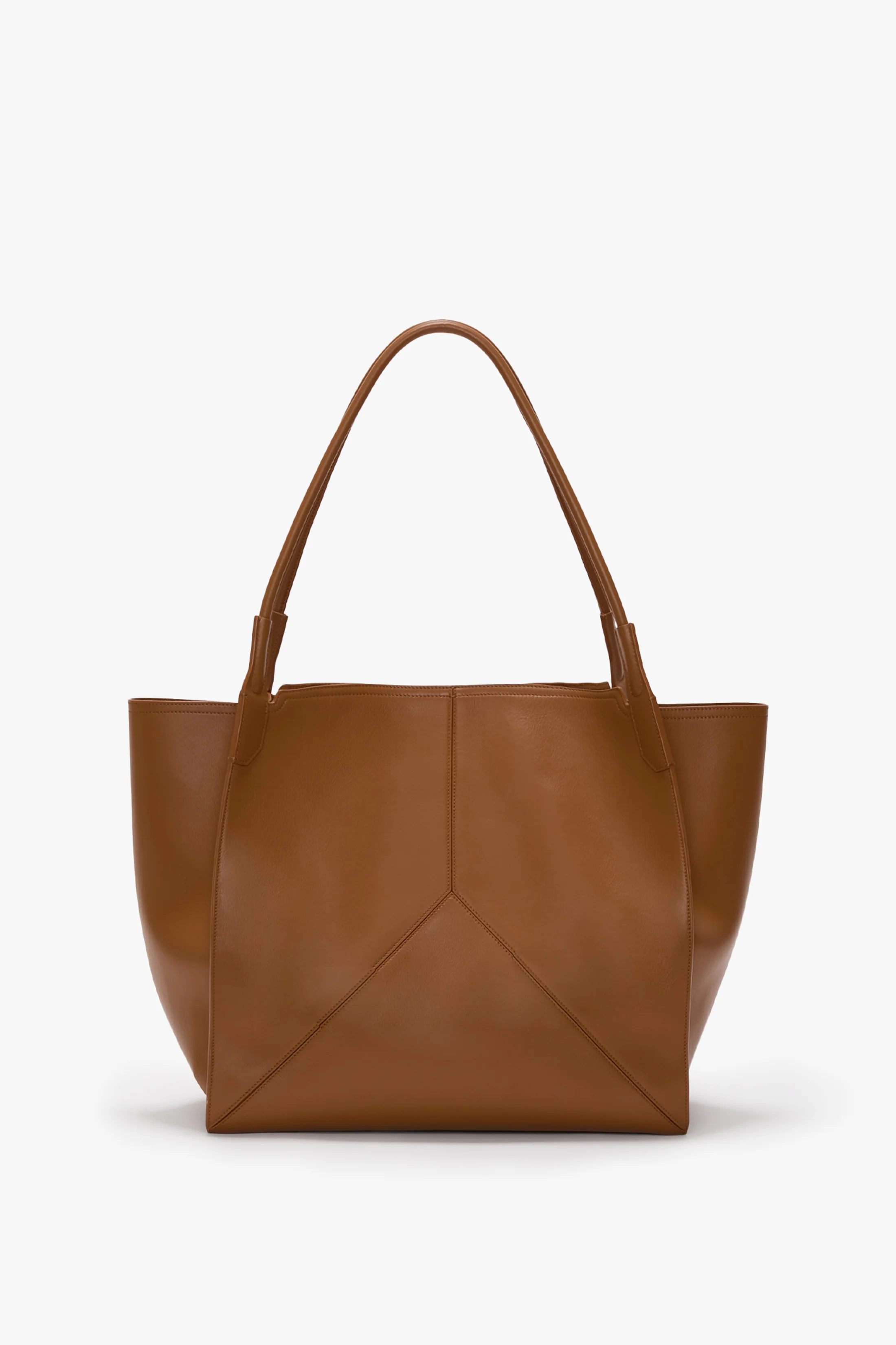 Victoria Tote Bag Large In Tan Leather - Image 5