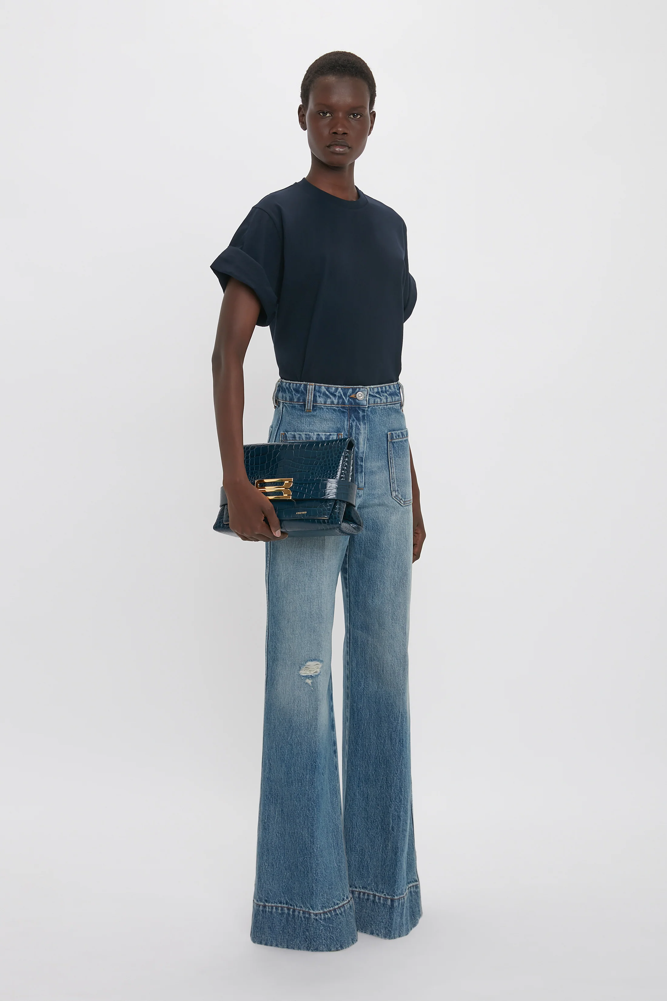 Tilly T-Shirt In Navy - Image 4