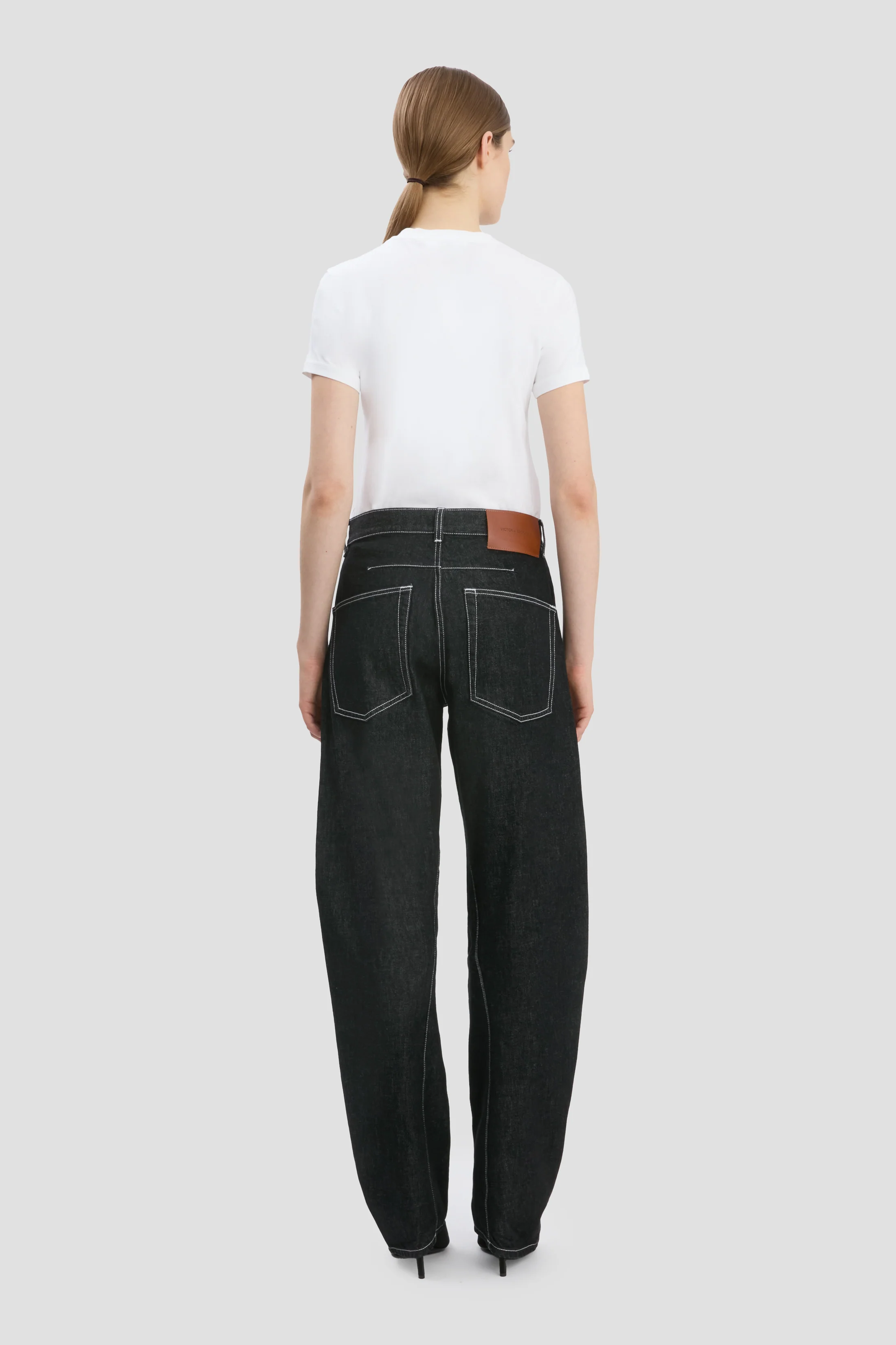 Twisted Slouch Jean In Washed Black - Image 3