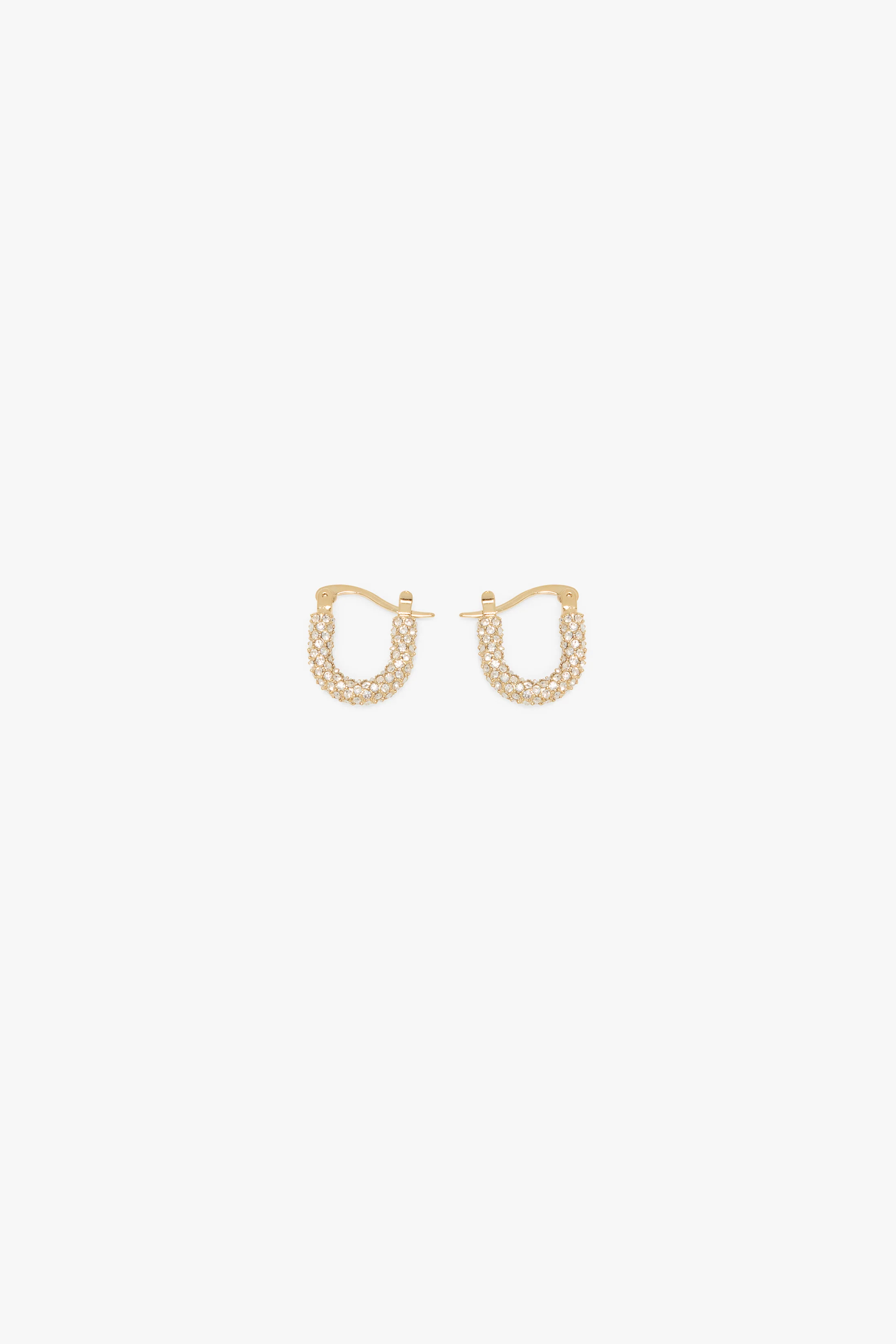 Medium Pavé Crystal Hoop Earrings