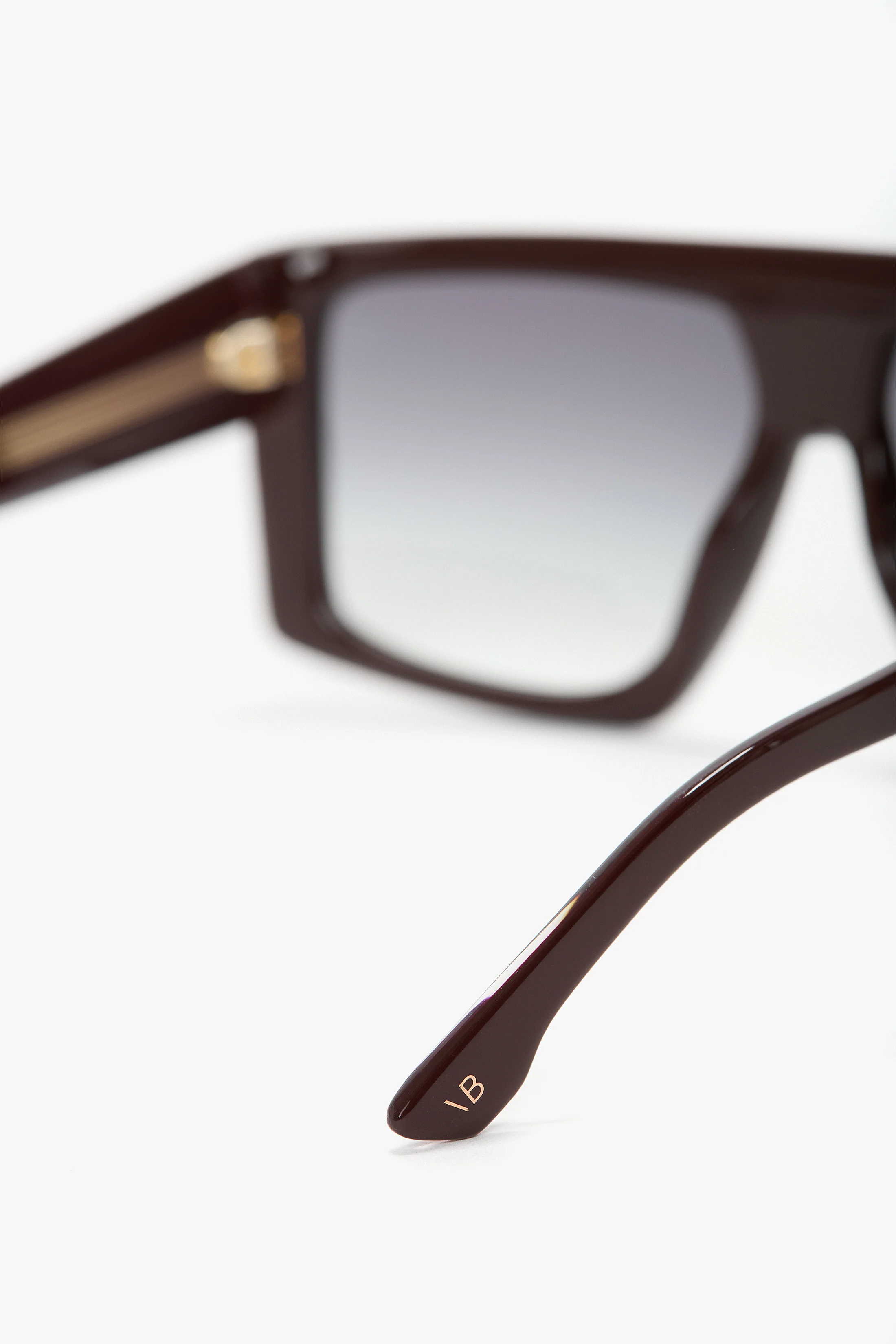 Oversized Flat Top Frame In Burgundy - Image 6