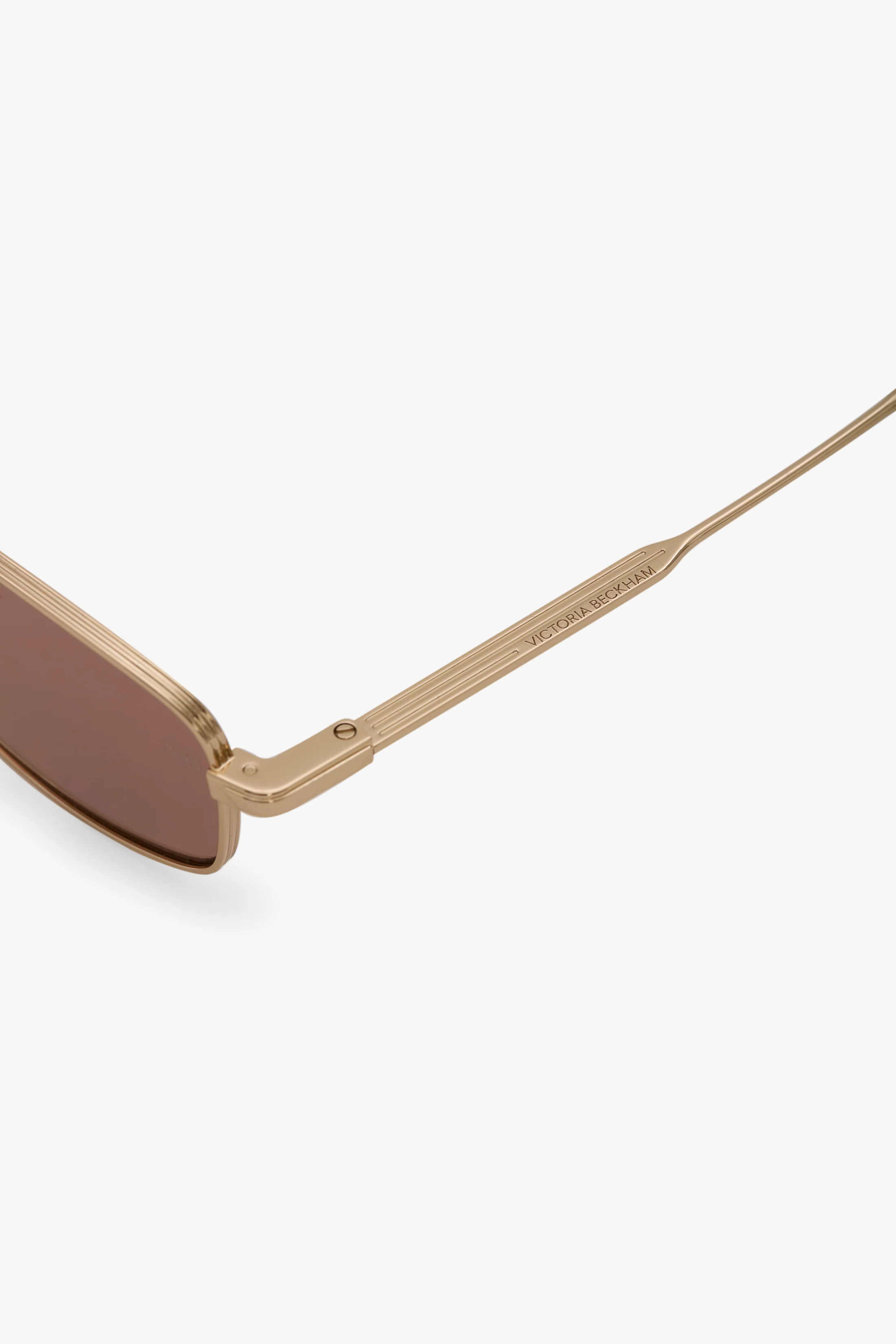 Metal Sunglasses In Gold Honey Havana - Image 5
