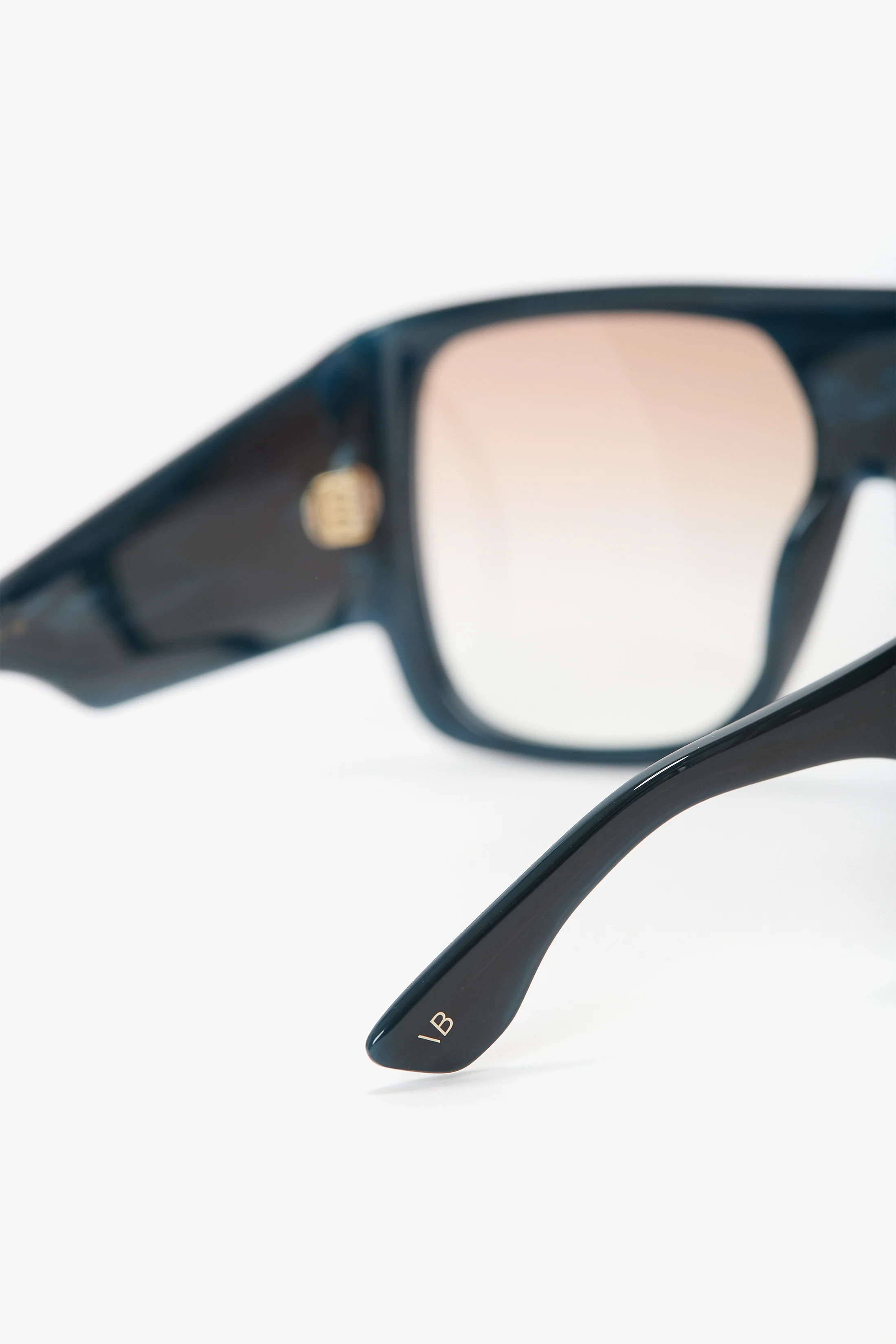 Oversized Soft Square Acetate Frame In Blue - Image 5
