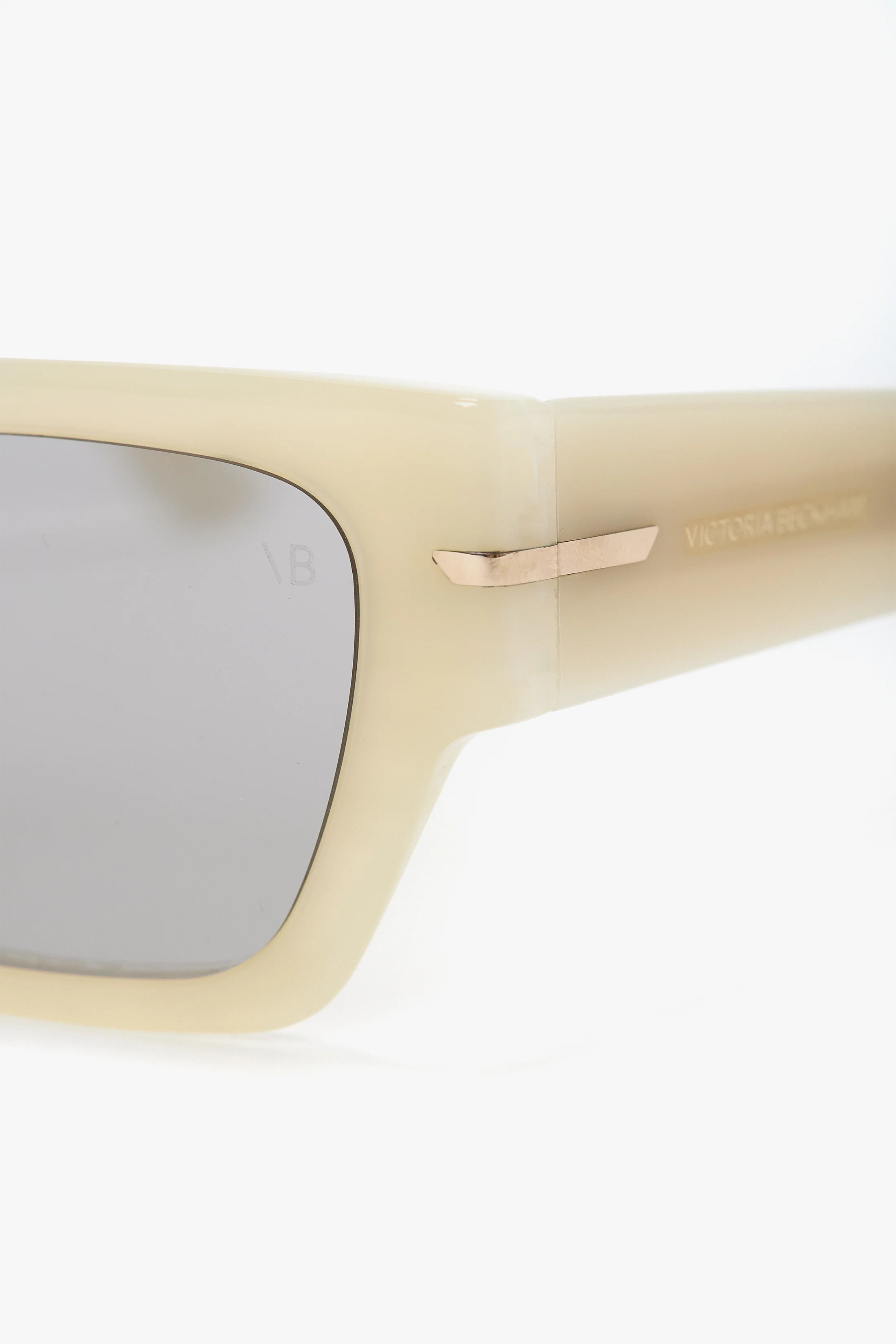 Acetate Sunglasses In Ivory Marble - Image 7