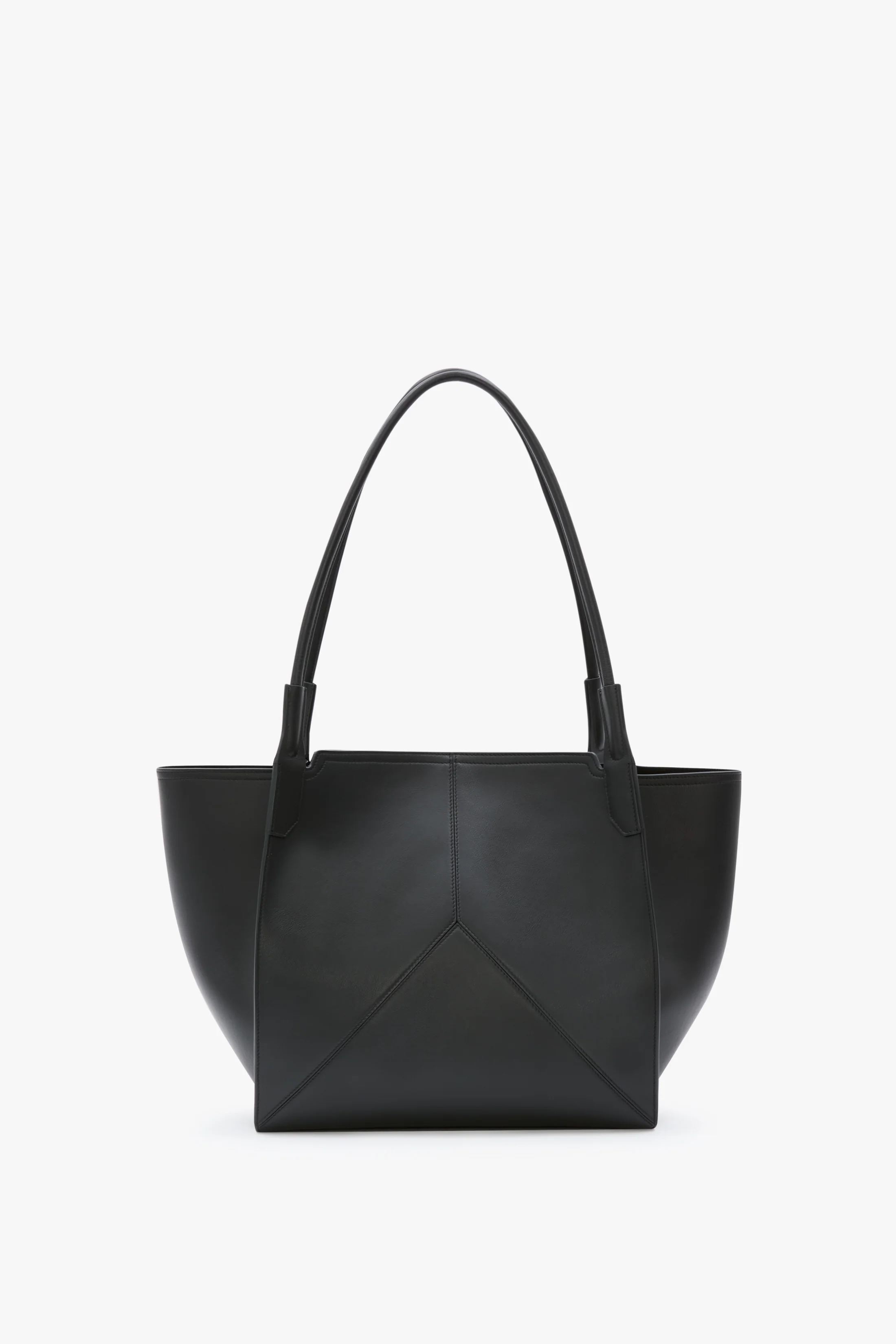 Victoria Tote Bag In Black Leather - Image 5