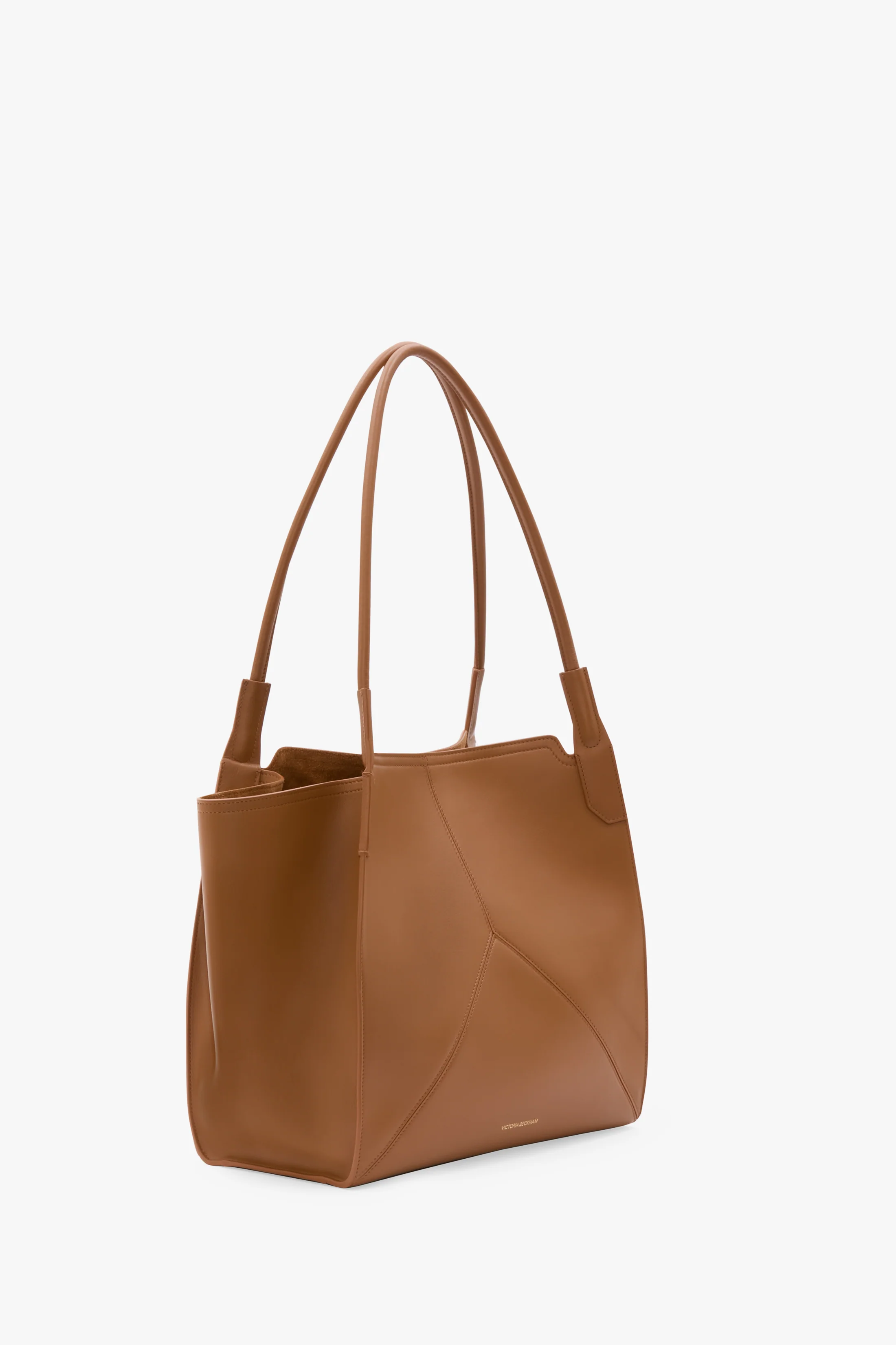 Victoria Tote Bag In Tan Leather - Image 2